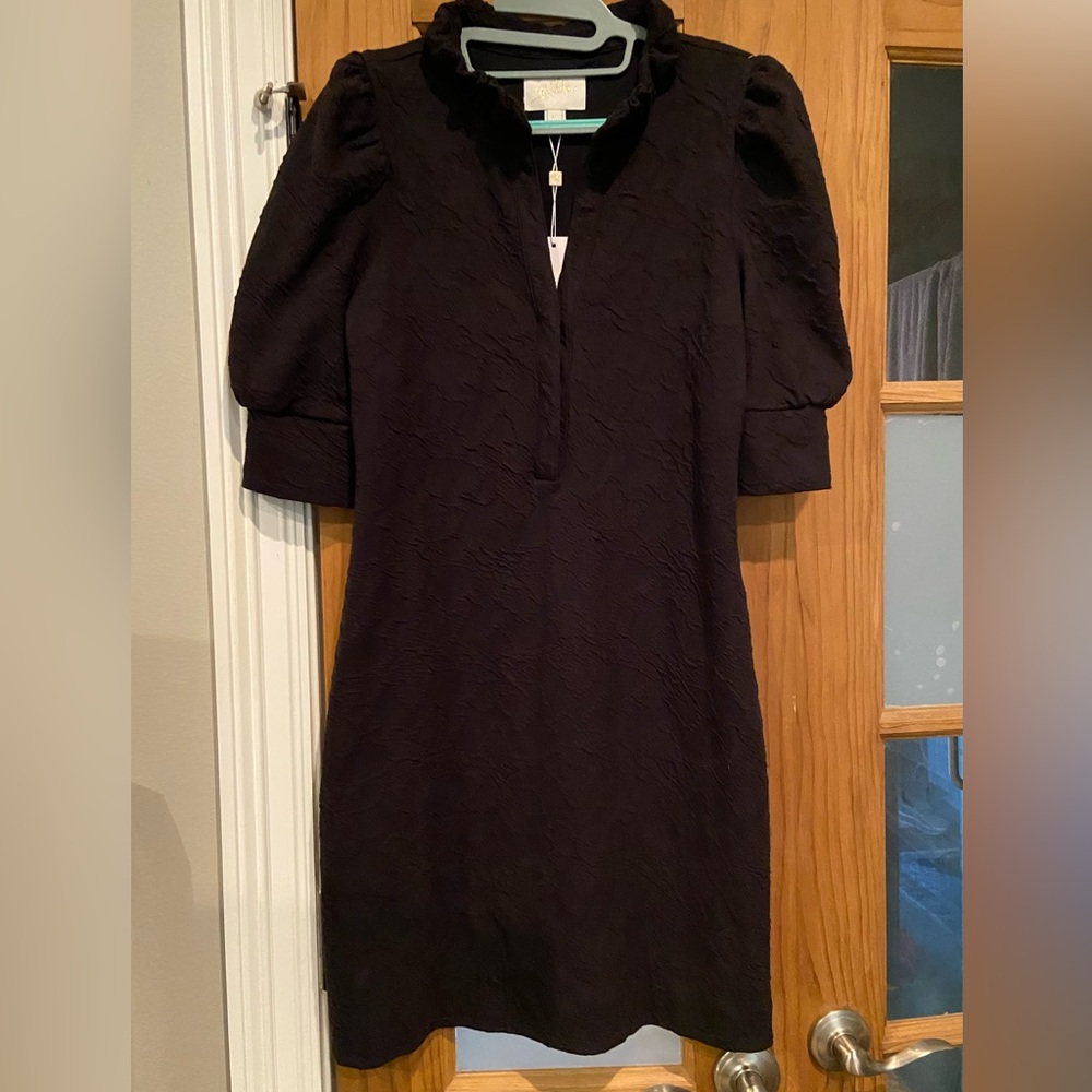 Lilly Pulitzer Black Elsey Elbow Sleeve Dress